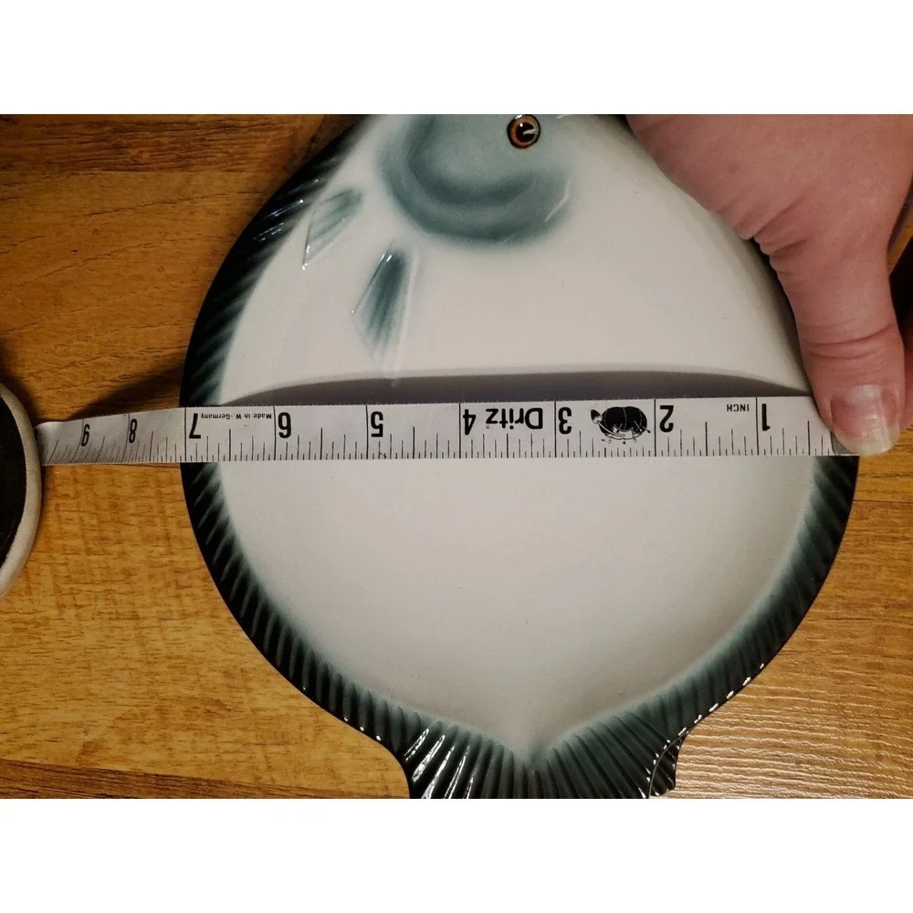 Vtg Ucagco Japan Fish Plate SET OF 4 8